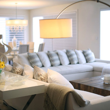 Beach Contemporary Living Room