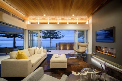 Beach front living room
