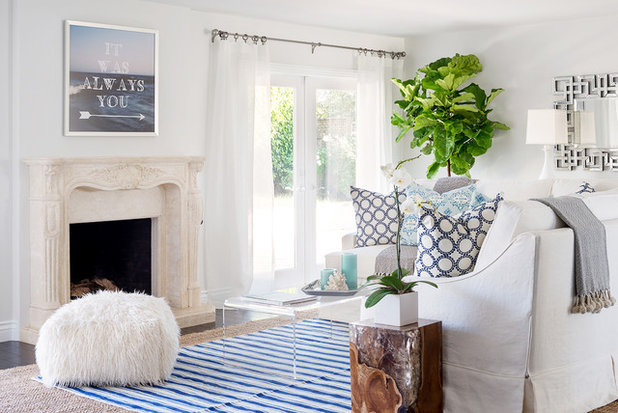 Beach Style Living Room by Lauren Christine Henno