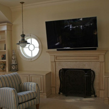Beach House Wall Unit and Fireplace