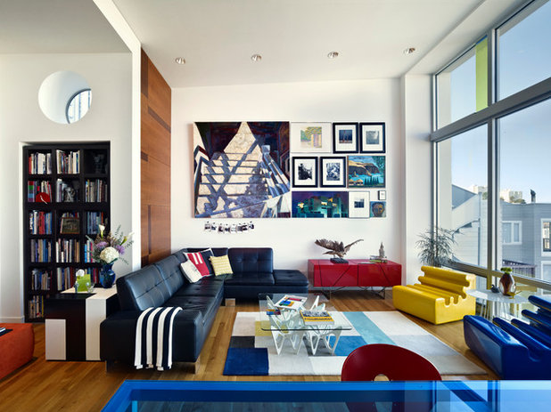 Eclectic Living Room by Form4 Architecture