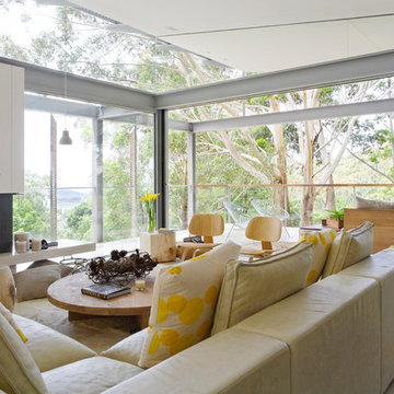 Beach Style Living Room