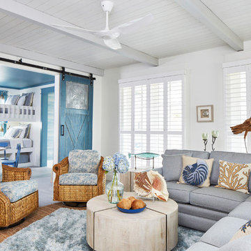Beach Style Living Room
