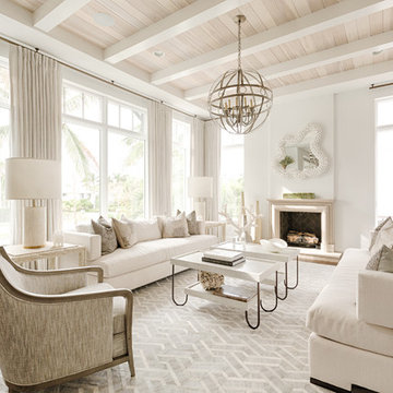 Beach Style Living Room