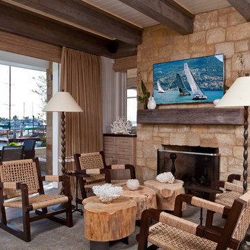 Beach Style Living Room