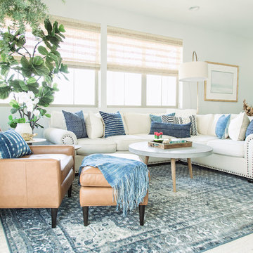 Beach Style Living Room