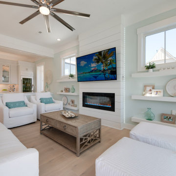 Beach Style Living Room