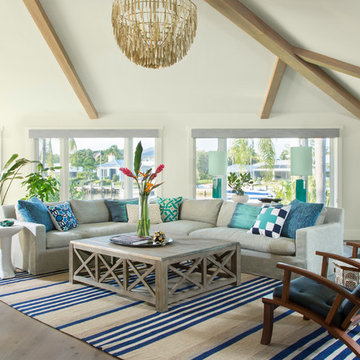 Beach Style Living Room