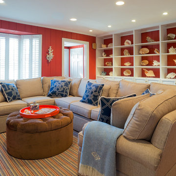 Beach Style Living Room