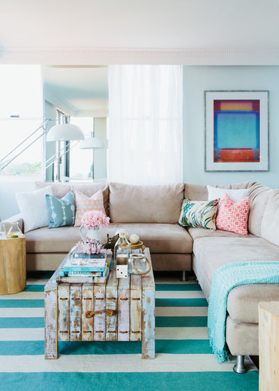 Coastal Living Room by The Home