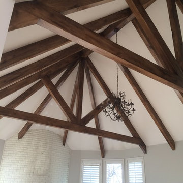 Beams - White to Faux Wood