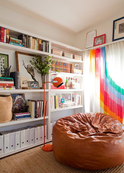 Eclectic Living Room Bean bag chair
