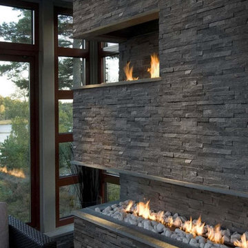 Beautiful Indoor/Outdoor Stacked Stone