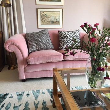 Beautiful large pink and green lounge