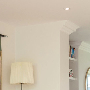 Beautifully finished ceiling mouldings in Islington terraced house