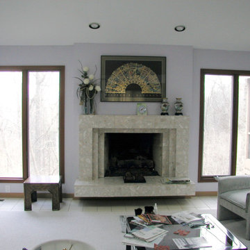 Before and After fireplaces
