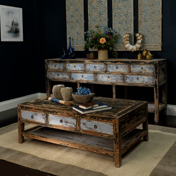 Beijing Blue Large Console & Coffee Table