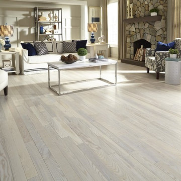Bellawood- 3/4" x 3-1/4" Matte Carriage House White Natural Ash Prefinished Stai
