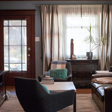 Belmont Heights Craftsman Bungalow - Living Room