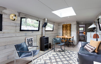 My Houzz: Stylish Small Space Living on a Barge Awash with Smart Ideas