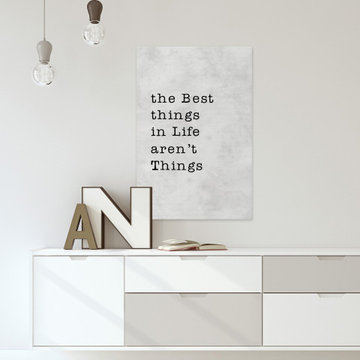 "Best Things Aren't Things" Painting Print on Wrapped Canvas