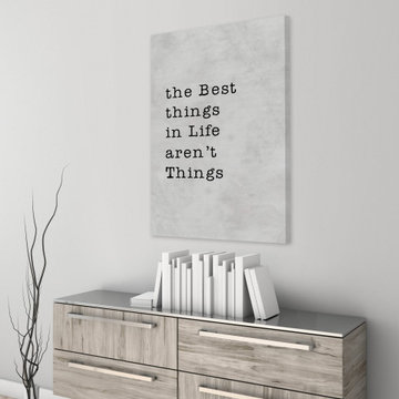"Best Things Aren't Things" Painting Print on Wrapped Canvas