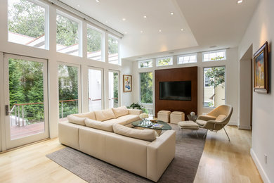 Living room - contemporary living room idea in DC Metro