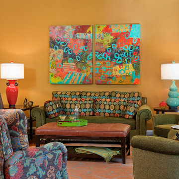 Bethesda Home Celebrating Vibrant Color and Pattern
