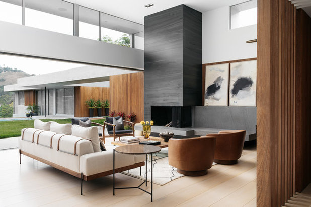 Contemporary Living Room by Nicky Kaplan Interiors