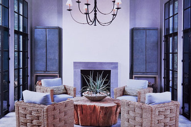 Inspiration for an eclectic living room remodel in Dallas
