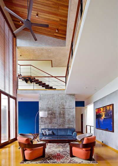 Contemporary Living Room by Khosla Associates