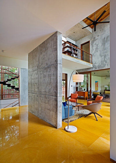 Contemporary Living Room by Khosla Associates