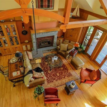 Birdseye View of Great Room of Lake Bungalow
