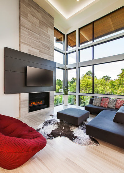 Contemporary Living Room by Sharon Kory Interiors