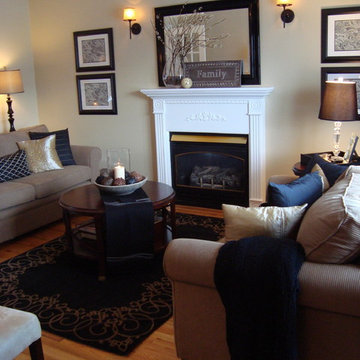 Black & Beige Living Room