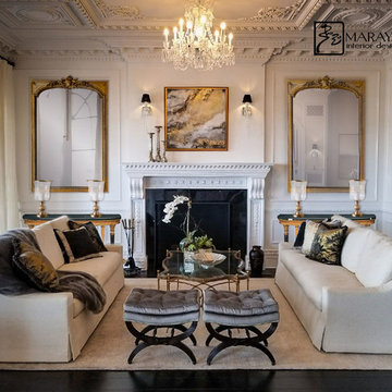 Black and Gold Living Room