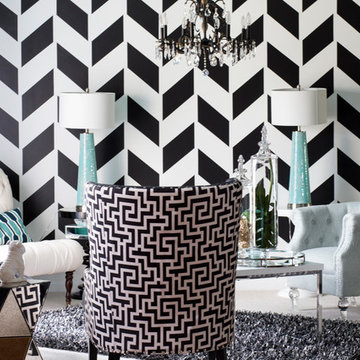 Black and White Lounge room