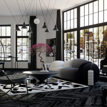Black and White Show Home London