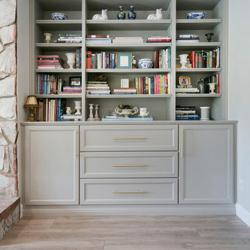 Custom Built-Ins with Open Shelving