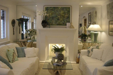This is an example of a coastal living room in Devon.