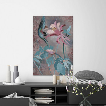 "Blooming Haven" Painting Print on Wrapped Canvas