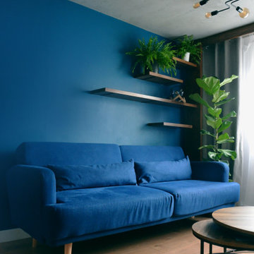 Blue & Grey Living Room