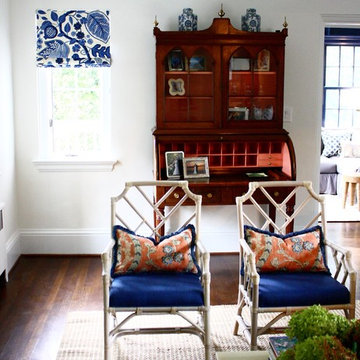 Blue & White Chinoiserie Living Room