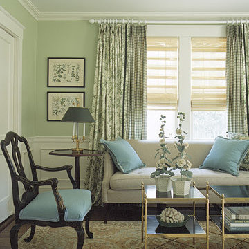 Blue Green Livingroom