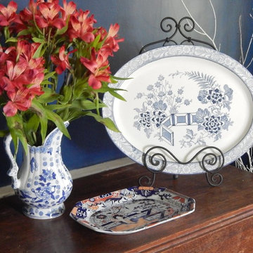 Blue Willow Ware Display