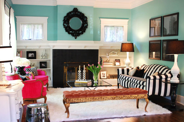 Eclectic Living Room by Judith Balis Interiors