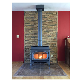 blue wood stove - Rustic - Living Room - St Louis - by Hearth u0026 Home, Inc.  | Houzz