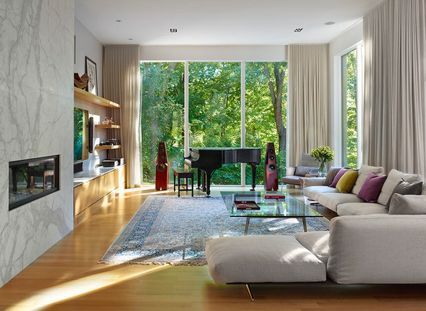 Contemporary Living Room by Richard Librach Architect Inc.