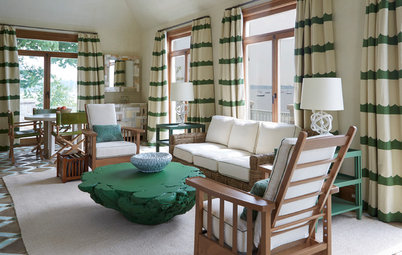 Room of the Day: Nautical Living Area Inspired by Green