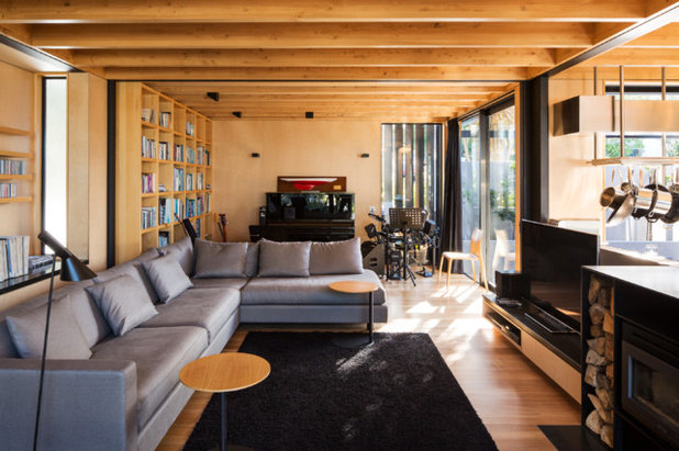 Contemporary Living Room by Strachan Group Architects